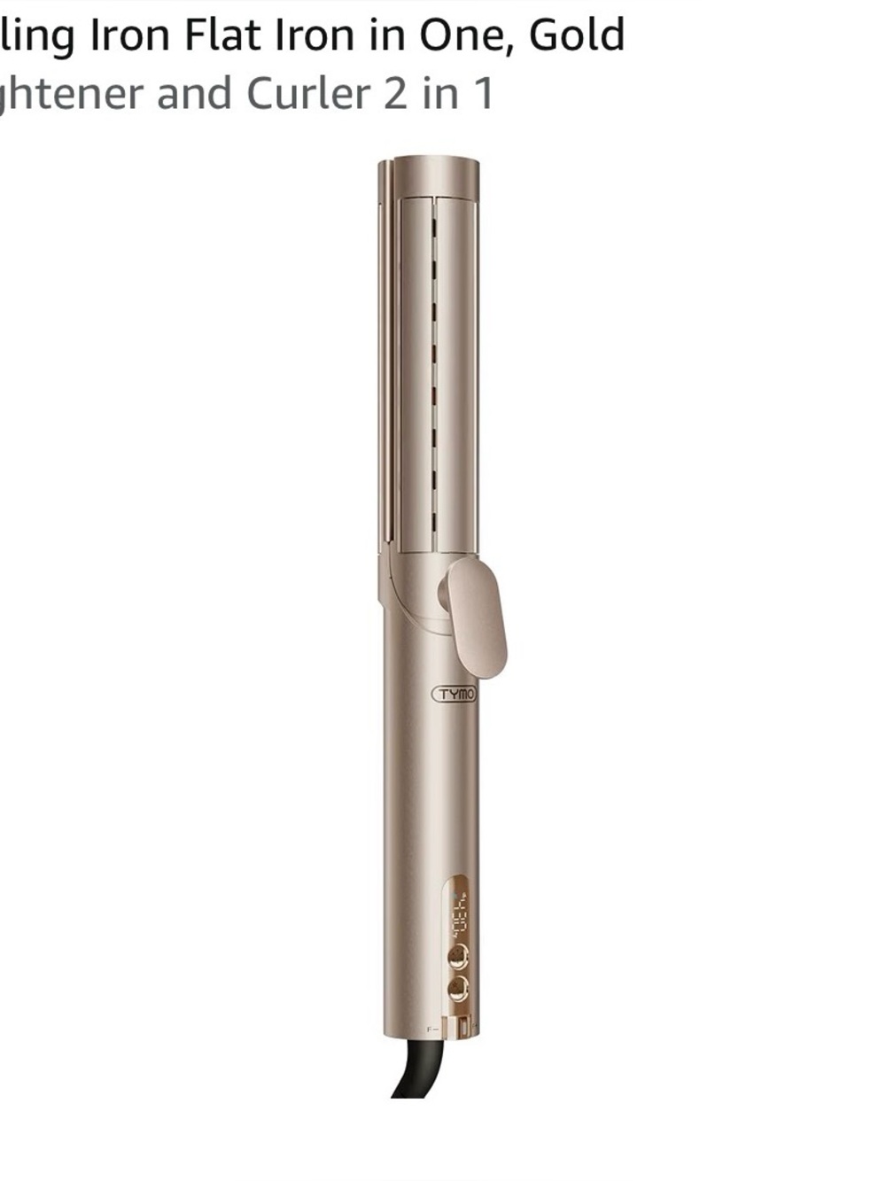 Tymo 2 in 1 flat iron and adjustable curling size iron New no Tags